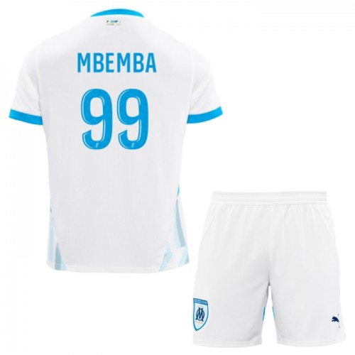 Conjunto Olympique de Marseille Mbemba 99 Equipamento Principal 2024-25 - Criança Conjunto Olympique de Marseille Mbemba 99 Equipamento Principal 2024-25 - Criança